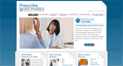 Desktop Screenshot of prescriberesponsibly.com